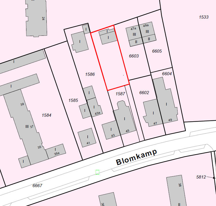 Flurkarte Grundst�ck Wohngrundst�ck Hamburg / Osdorf