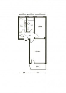  Gem�tliche und helle 
2-Zimmer-Wohnung
im Elbvorort Wedel