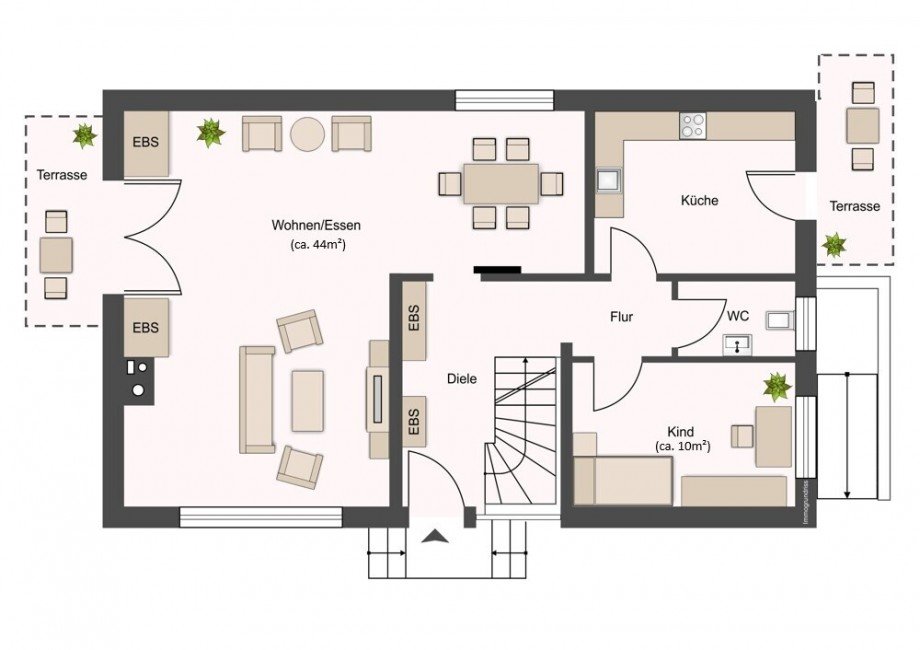 Erdgeschoss Einfamilienhaus Rellingen
