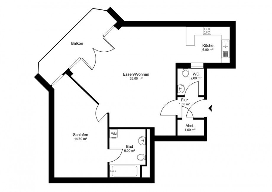Grundriss Erdgeschosswohnung Pinneberg