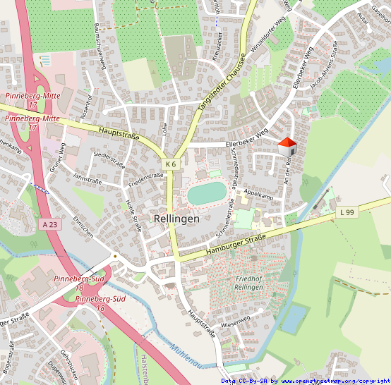 Lageplan Einfamilienhaus Rellingen