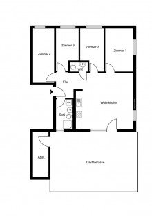  Rarit�t: Moderne 5-Zimmer-Wohnung mit gro�z�giger Dachterrasse in ruhiger Lage von Pinneberg
