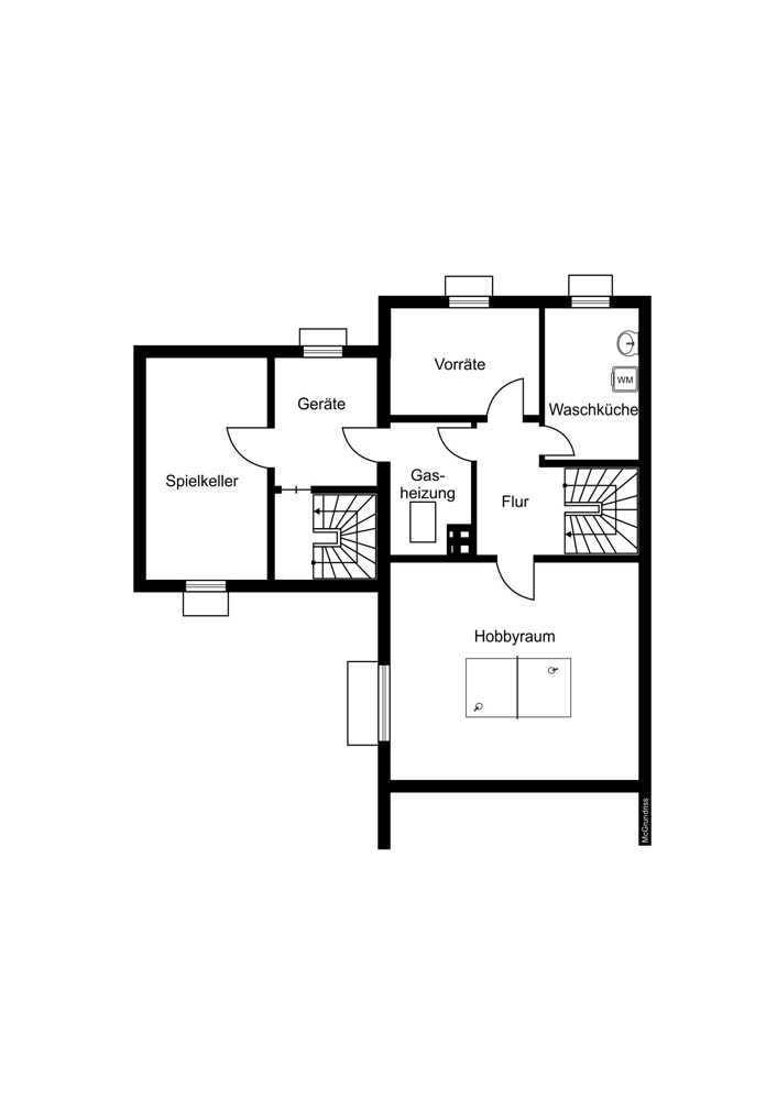 Grundriss KG Einfamilienhaus Halstenbek