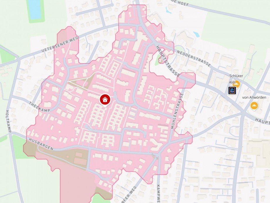 Lageplan Bungalow Schenefeld