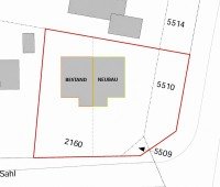 Bild (2bdf78ad6524b0450e3c8cd8fc0bc4d1): Baugrundst�ck f�r ein Haus im Verbund als Doppelhaush�lfte in gefragter Lage von Rissen