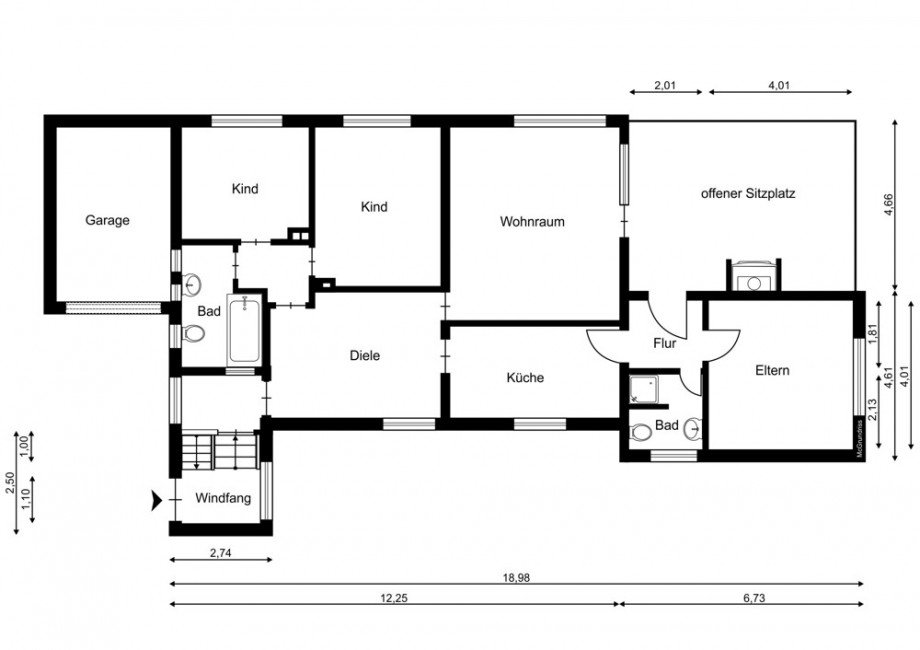 Erdgeschoss Einfamilienhaus Hamburg / Lurup