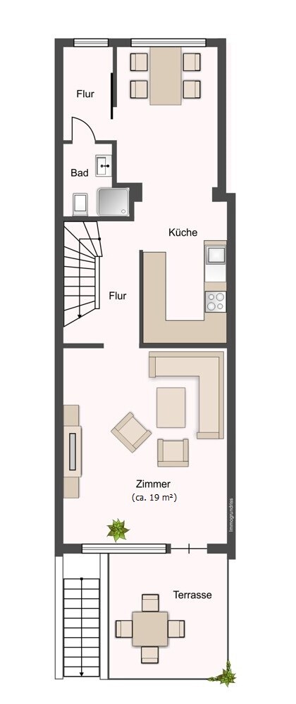 Erdgeschoss Reihenmittelhaus Schenefeld
