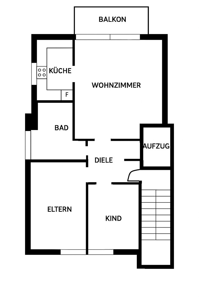 Grundriss Dachgeschosswohnung Schenefeld