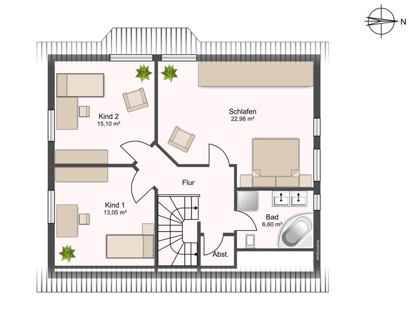 Obergeschoss Einfamilienhaus Wedel