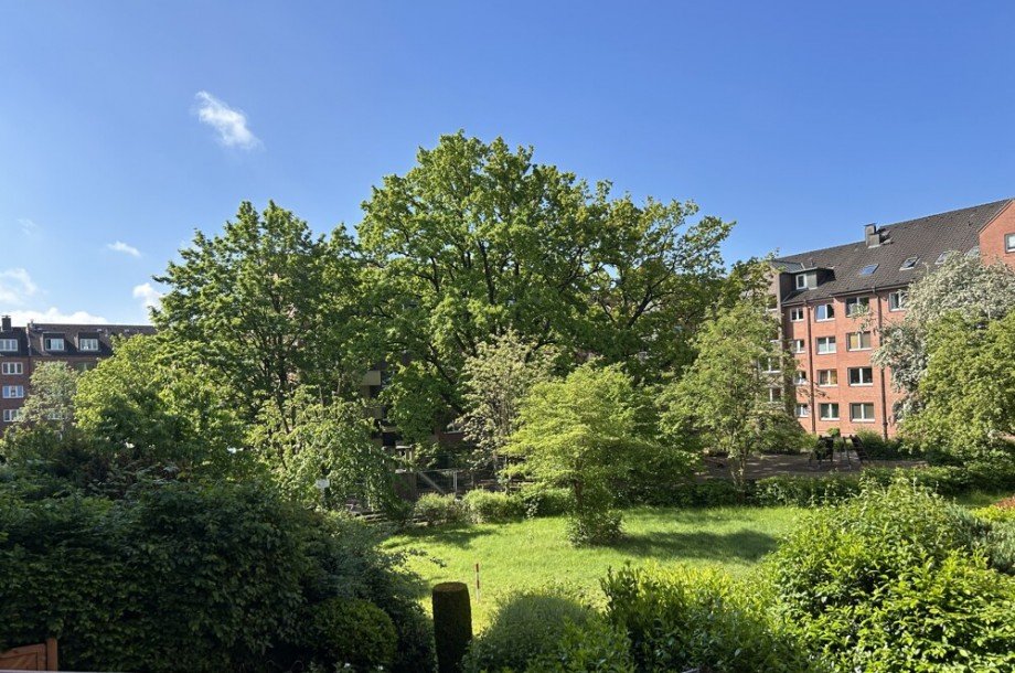 Ausblick Balkon Etagenwohnung Hamburg / Niendorf