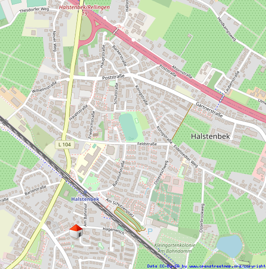 Lageplan Dachgeschosswohnung Halstenbek