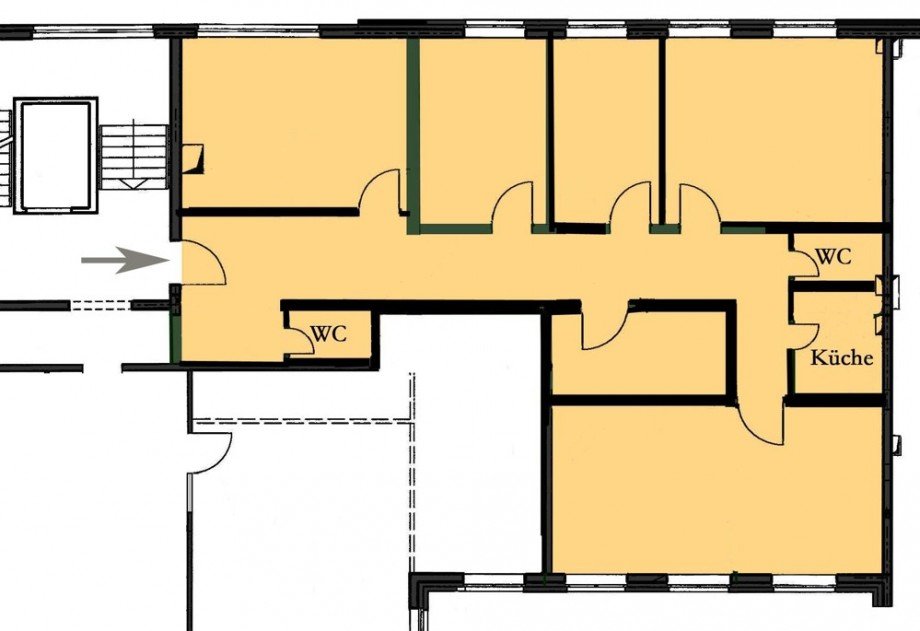 Grundriss Nr. 8 2. OG B�rohaus Schenefeld