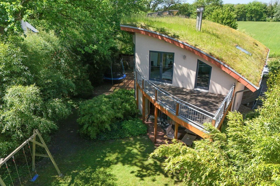 Vogelperspektive Einfamilienhaus Norderstedt / Glash�tte