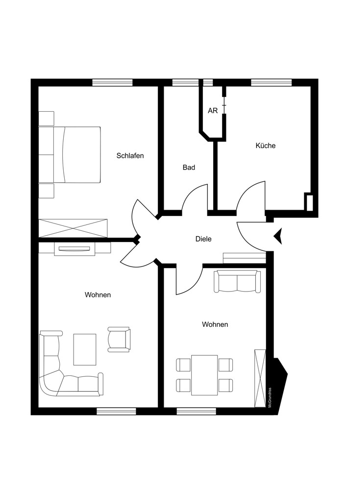 Wohnung_1 Etagenwohnung Hamburg