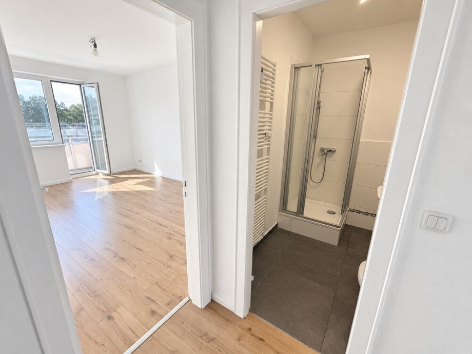Flur mit Wohnraum und Bad Etagenwohnung Hamburg