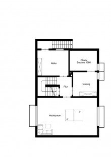 Grundriss_KG Klassisches Walmdach-Einfamilienhaus mit sonnigem Grundst�ck in Lurup