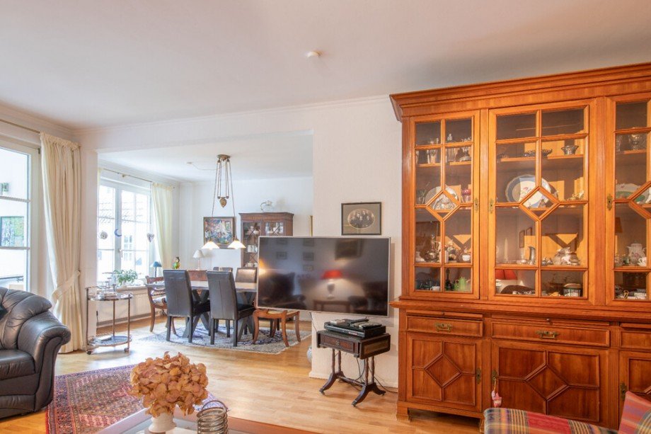 Wohn- und Essbereich Maisonettewohnung Hamburg