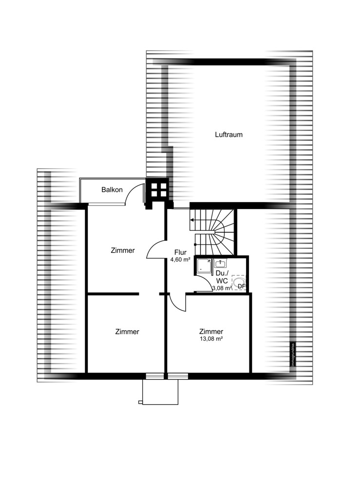 Grundriss_OG Einfamilienhaus Pinneberg / Waldenau-Datum
