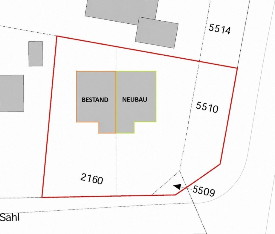 Lageplan Wohngrundst�ck Hamburg