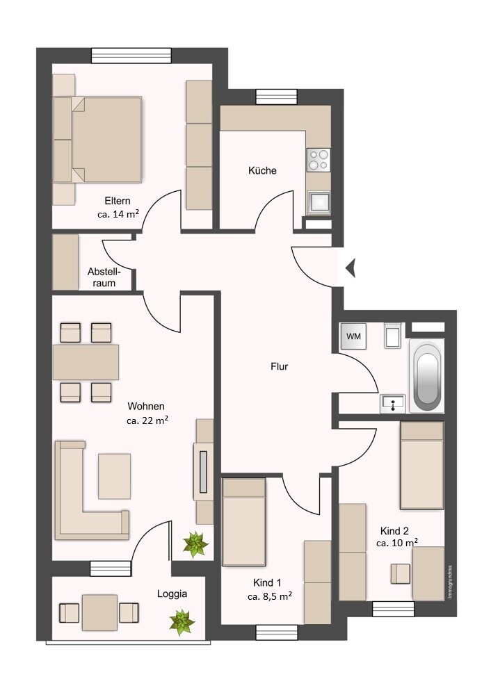  Etagenwohnung Hamburg / Ottensen