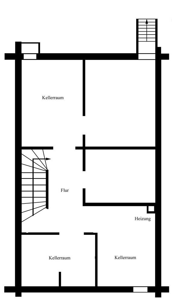 Grundriss KG - nicht Ma�stabsgerecht Reihenmittelhaus Schenefeld