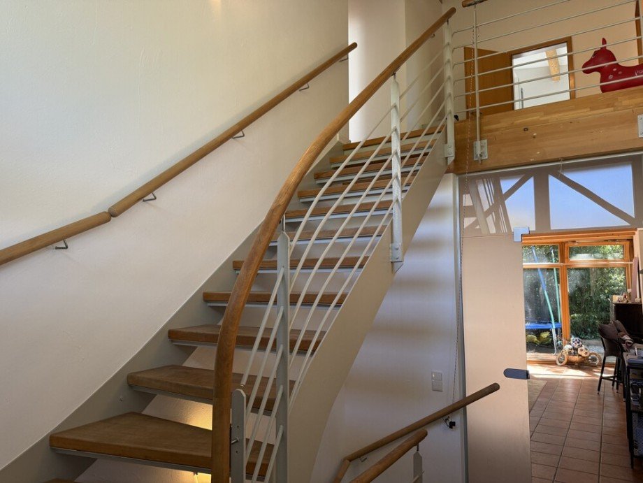 Treppe ins OG Einfamilienhaus Norderstedt / Glash�tte
