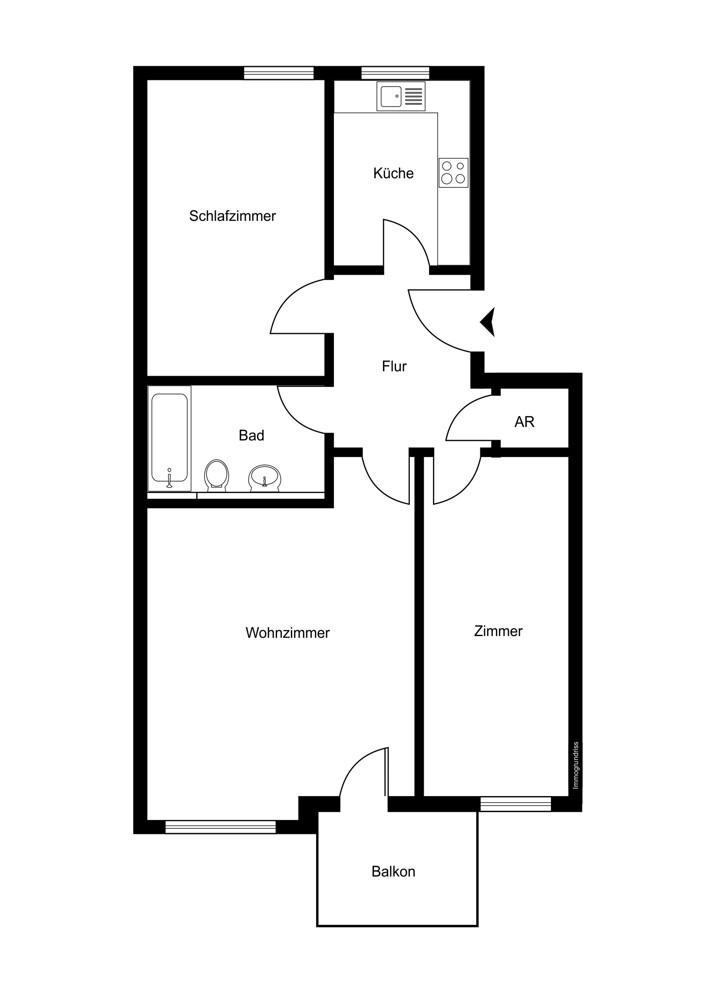 Grundriss_WE_26 Etagenwohnung Schenefeld