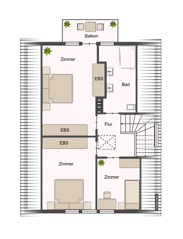 Dachgeschoss Einfamilienhaus Hamburg