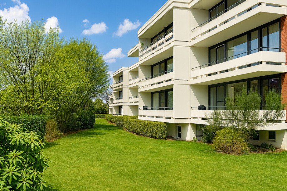 Haus R�ckansicht Etagenwohnung Rellingen