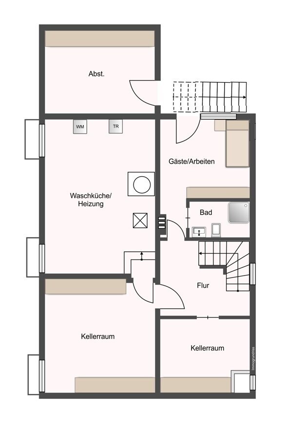 Kellergeschoss Einfamilienhaus Hamburg