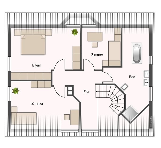 Obergeschoss Einfamilienhaus Lutzhorn