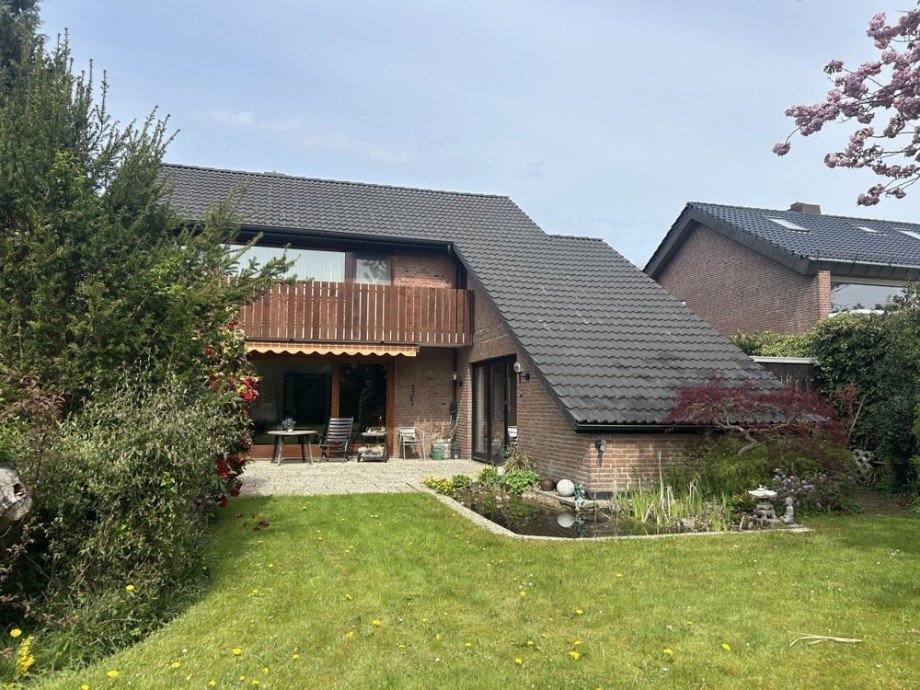 Ansicht Terrasse Einfamilienhaus Prisdorf