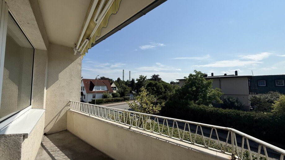 Ausblick Balkon Etagenwohnung Wedel