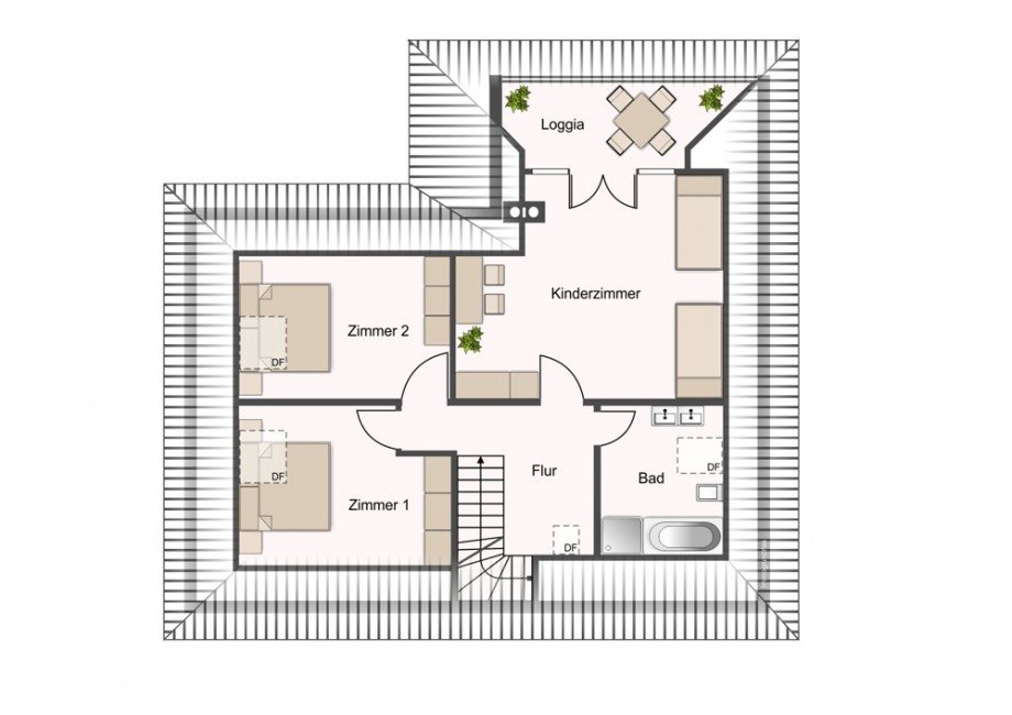 Dachgeschoss Einfamilienhaus Halstenbek