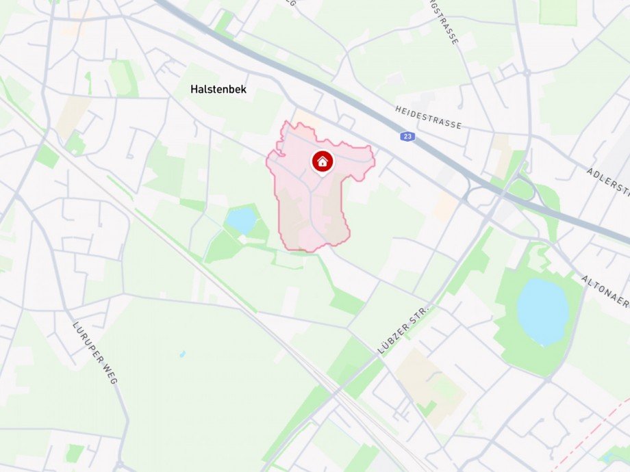 Lageplan Reihenmittelhaus Halstenbek