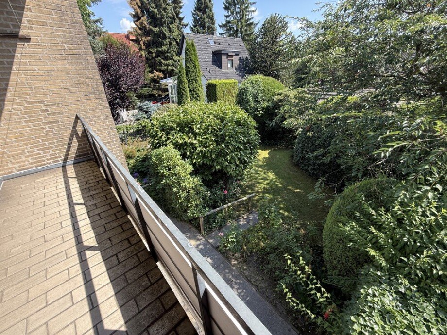 Blick vom Balkon Reihenendhaus Hamburg