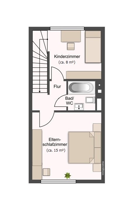 Obergeschoss Reihenmittelhaus Schenefeld