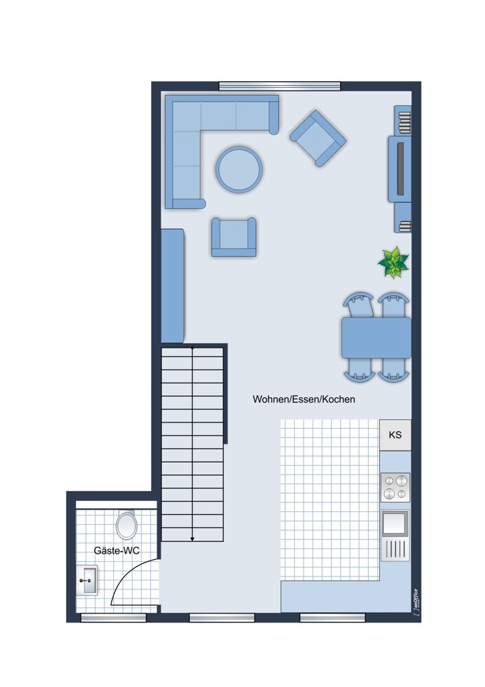Wohnung 02- OG Mehrfamilienhaus Haseldorf / Altendeich