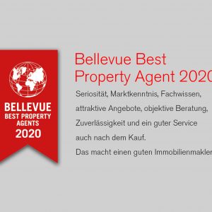 Qualitätssiegel: Bellevue Best Property Agent 2020