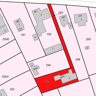 Flurkarte ohne Neubau Nachbar