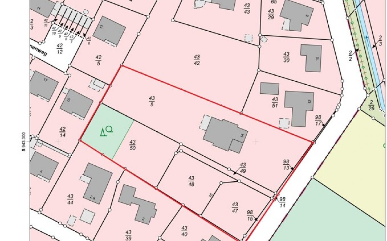 ALKIS Liegenschaftskarte Pinneberg, Bredenmoor 14 Kopie