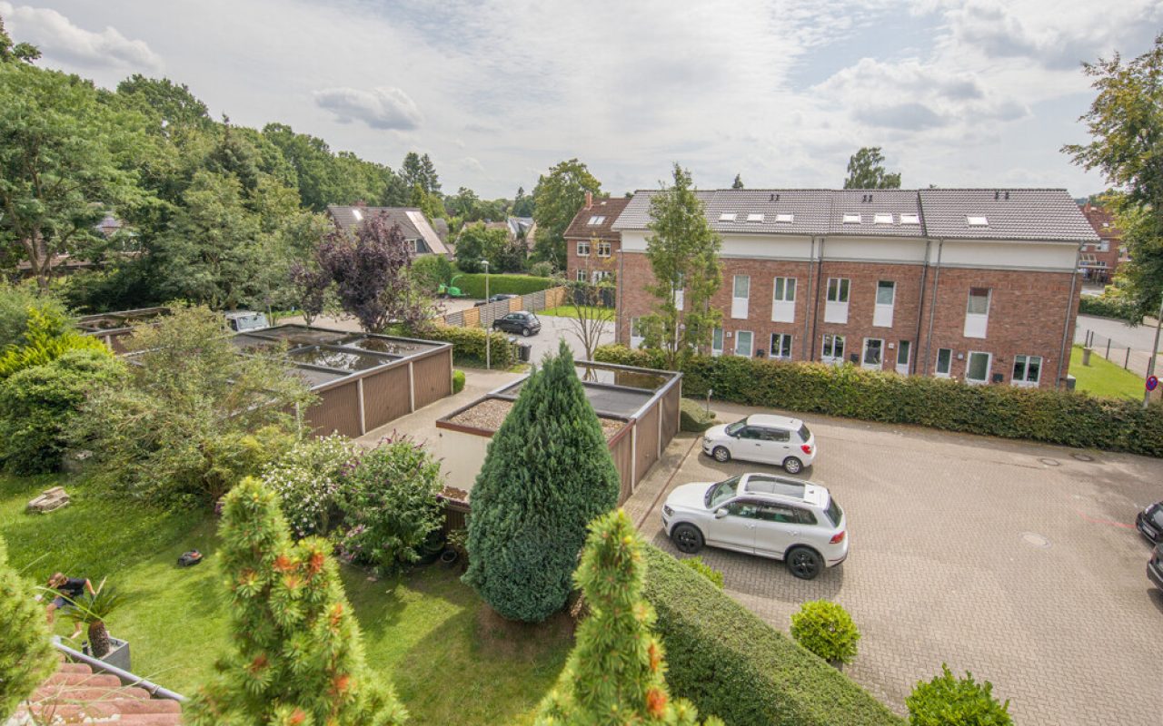 Blick vom Balkon
