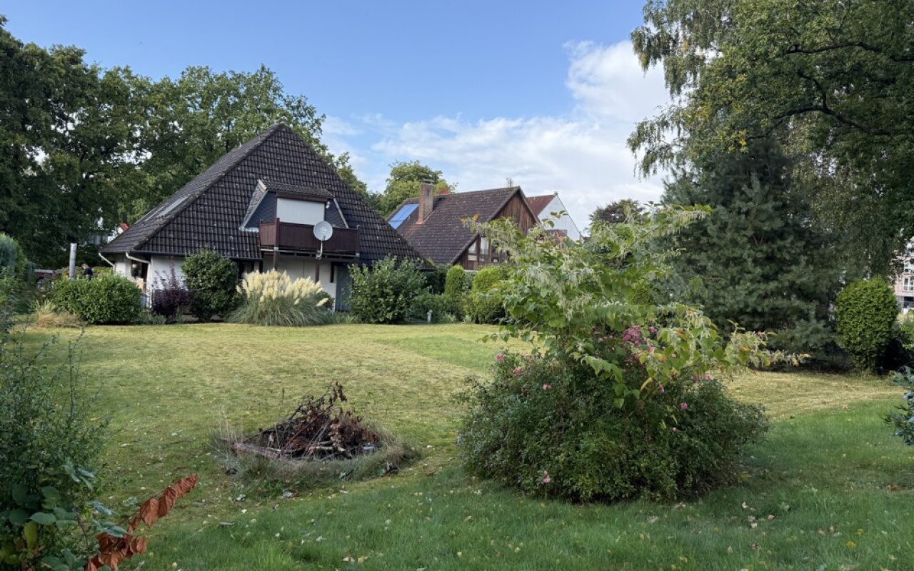Blick auf Vorderhaus