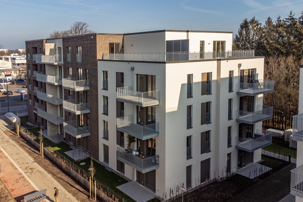 Exklusive und neuwertige 2-Zimmer-Penthouse-Wohnung im Neubauprojekt „Albertinenhof“